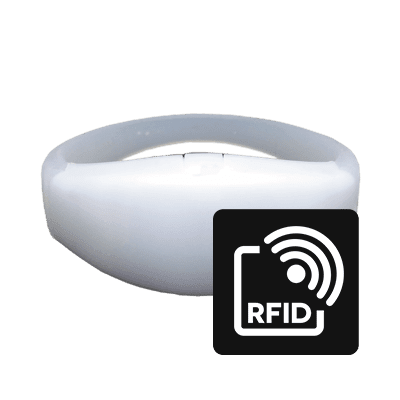 LED wristbands + RFID CrowdLED